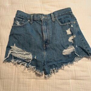 Levi's High Waisted Mom Shorts